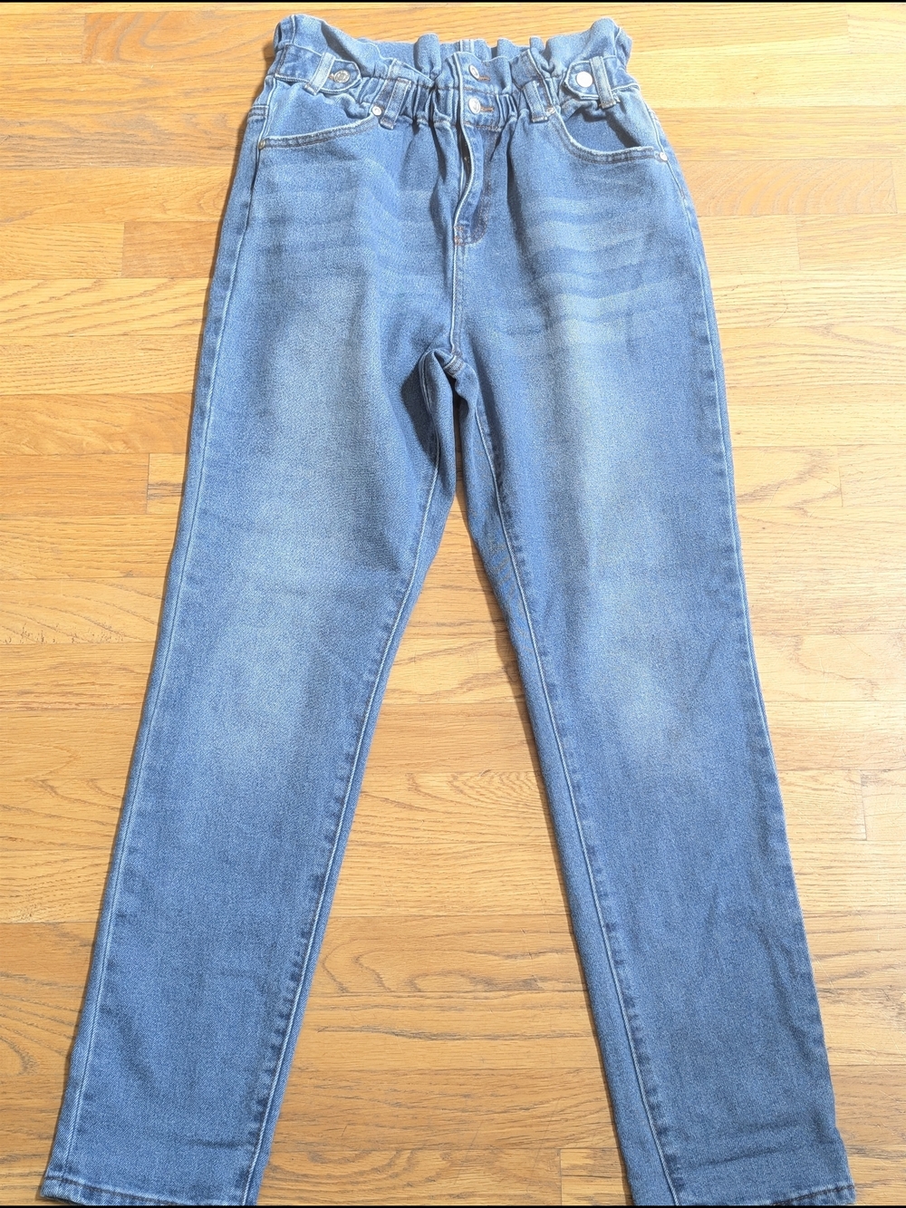 Almost Famous Mid-Blue Denim Jeans with Contrast Stitching